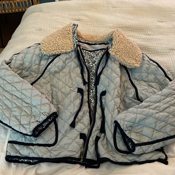 The Great. Reversible Quilted Jacket Sz 2/M - Picture 7 of 11